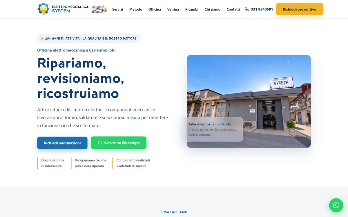 Sito di Elettromeccanica System