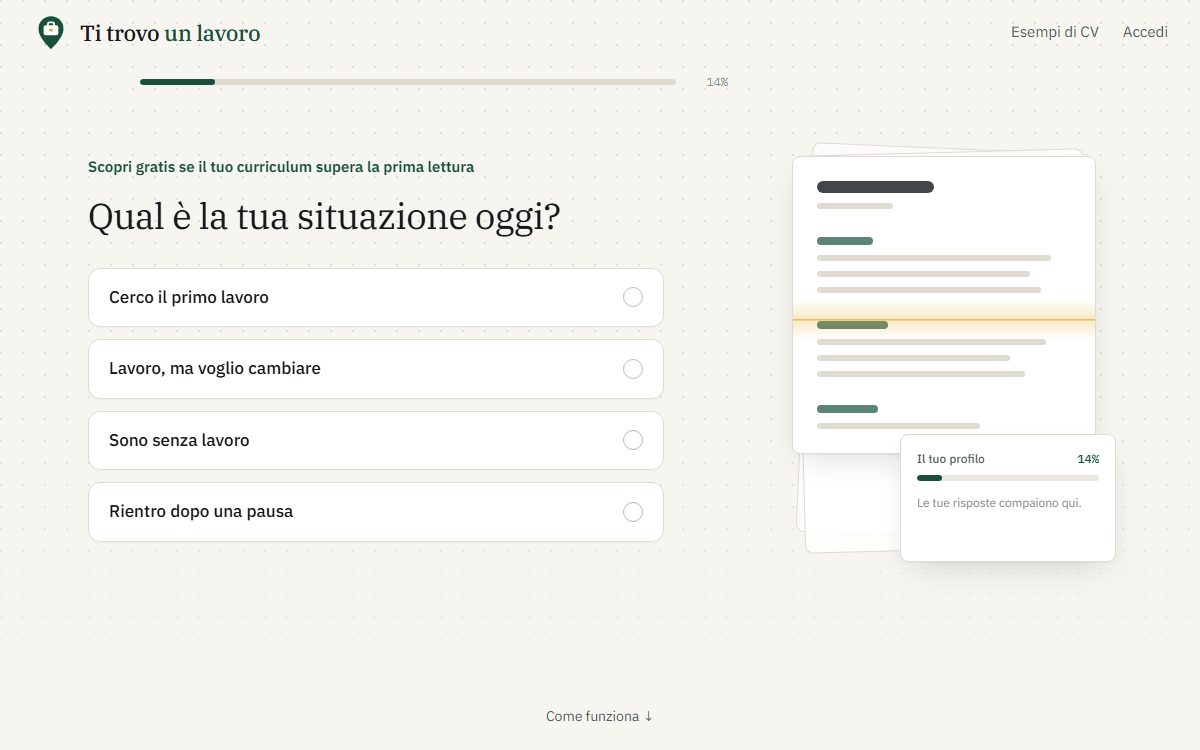 Il sito Ti trovo un lavoro